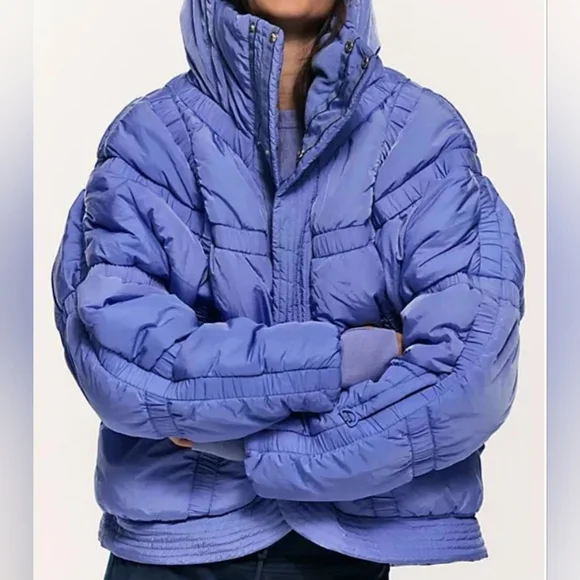 Free People Shirr Enough Backpack Puffer Jacket - Picture 2 of 10